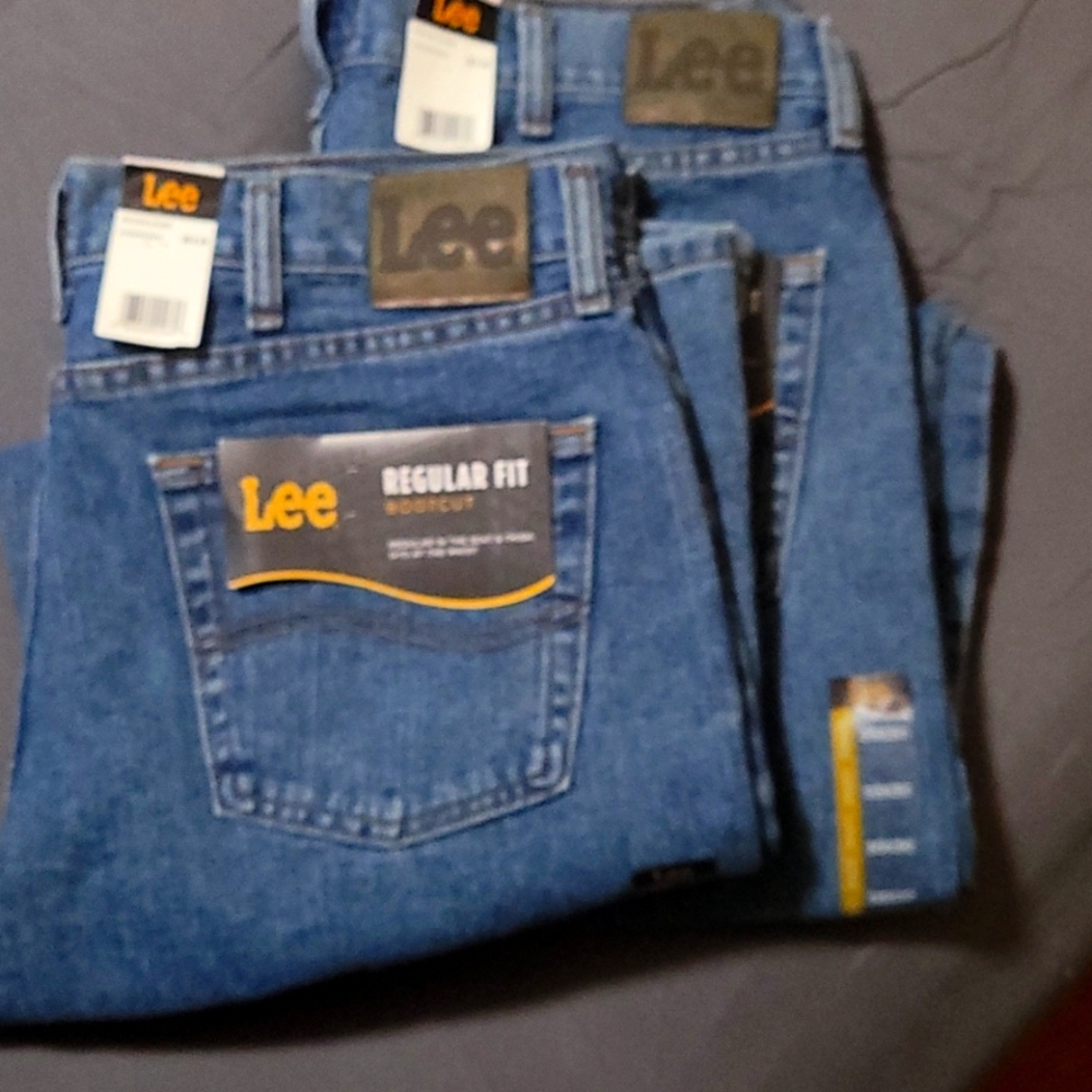 2 Pairs Brand new Lee regular cut boot cut 35x30
